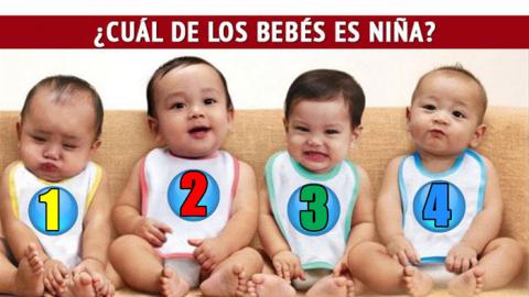 Test psicológico: Adivina quién de los 4 bebés es una niña