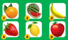 Elige una fruta y descubre aspectos importantes de tu vida y de tu personalidad