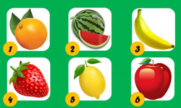 Elige una fruta y descubre aspectos importantes de tu vida y de tu personalidad
