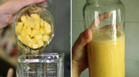 Avena y Piña licuada con 3 Ingredientes más, Es la Clave para Reconstruir los Cartílagos, Ligamentos y Fortalecer Las Rodillas.