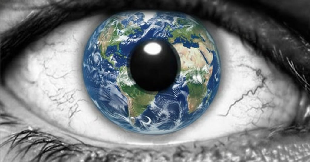 Ilustración conceptual de la prisión invisible del sistema moderno: una persona atrapada en una estructura de engranajes y pantallas que simboliza la falta de libertad y el destino programado para 2026.