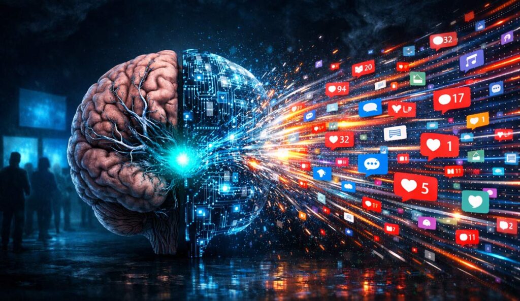 Psicología del comportamiento digital - cerebro humano y tecnología